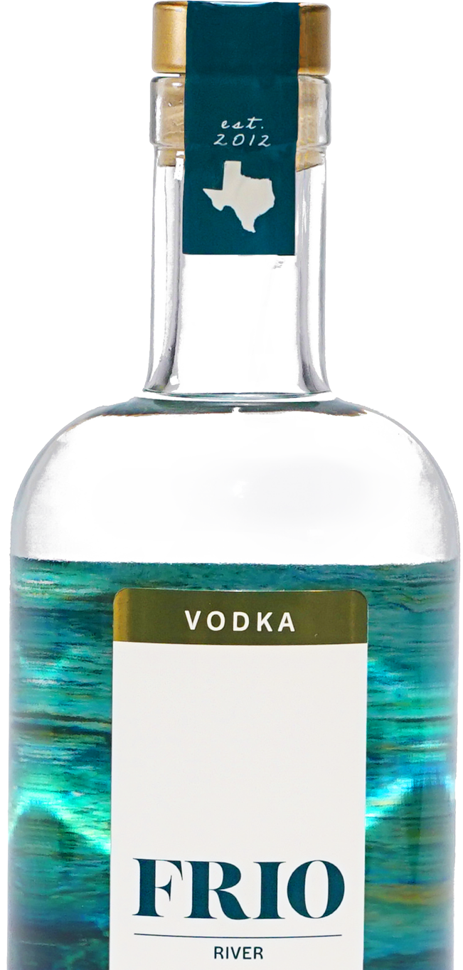 Top of Frio Vodka Bottle